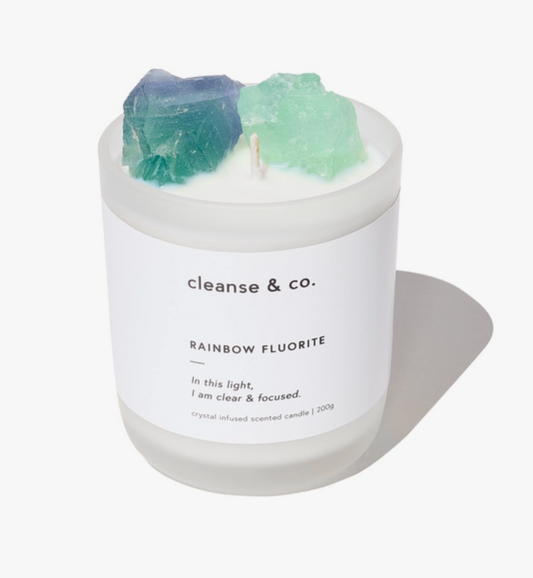 Rainbow Fluorite Intention Candle